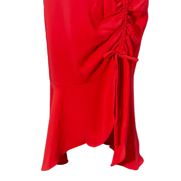 NWT AMANDA UPRICHARD Rayna Dress in Fluro Pink Size Medium - Picture 13 of 16